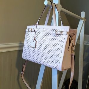 Kate Spade - Light Pink Perforated Crossbody Bag
